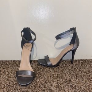 Silver Sandal Heels